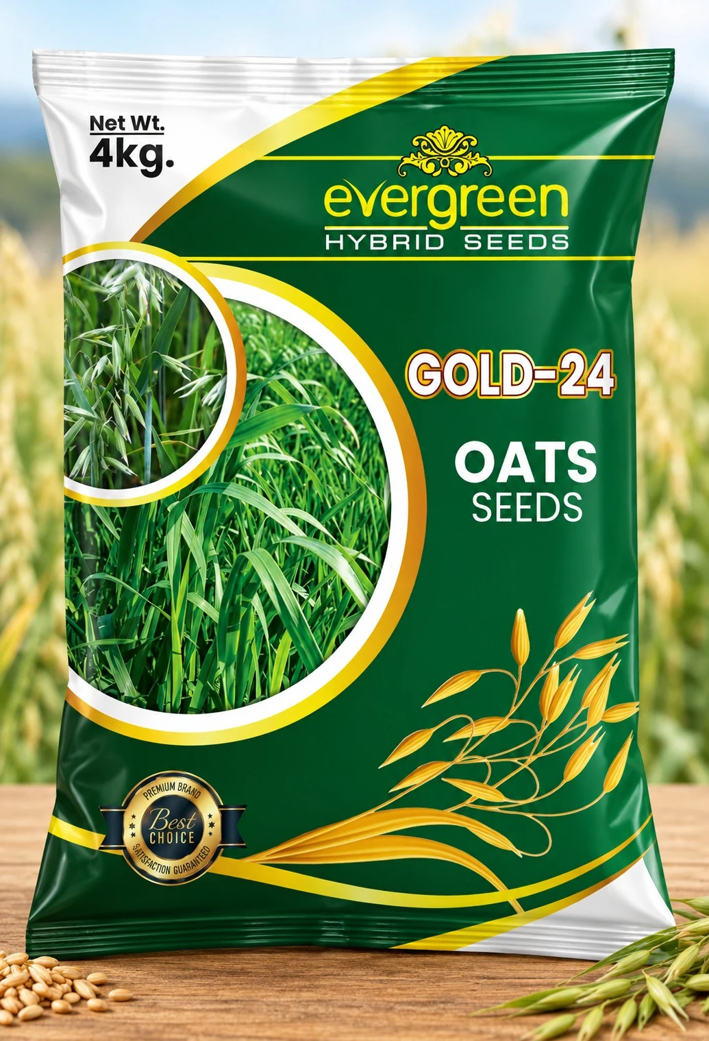 4 kg oats seed bag design