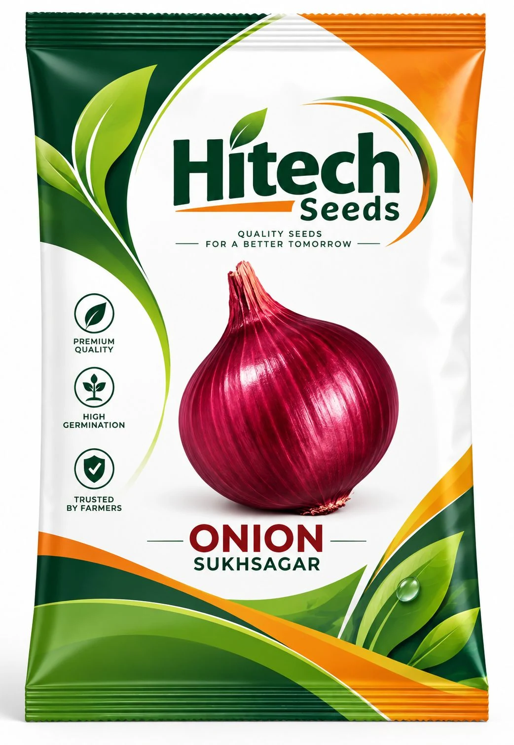 Onion seed pouch design