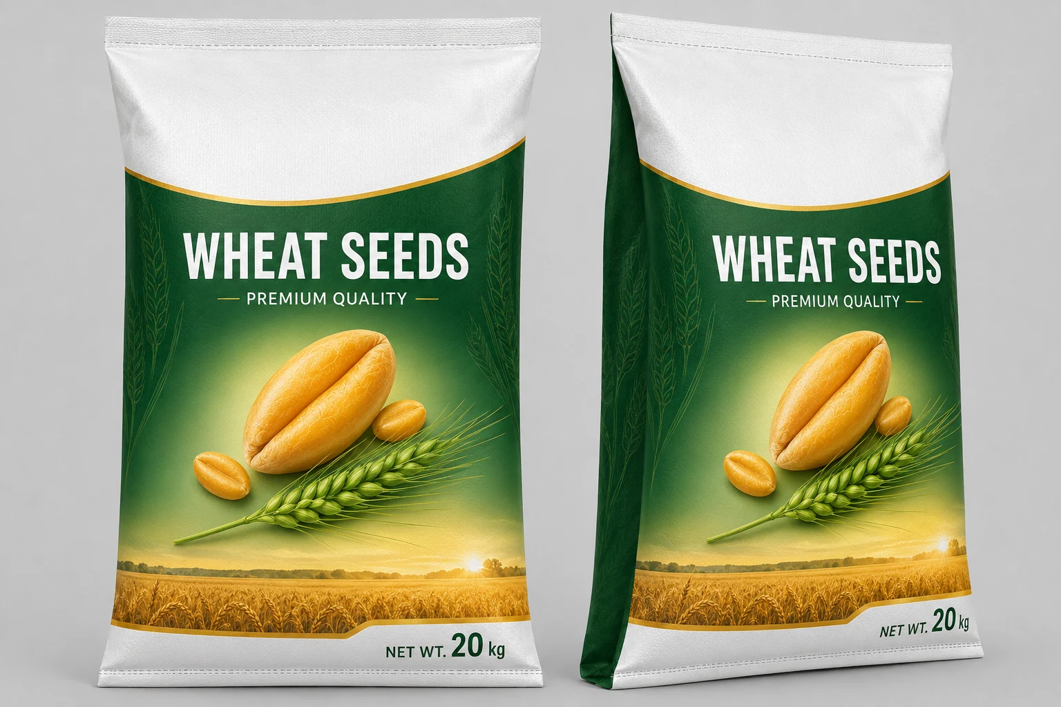 20 kg wheat seed bag design